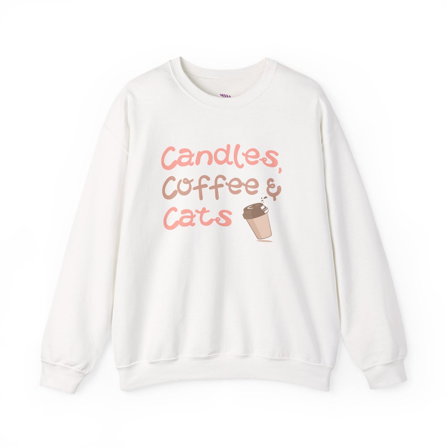 Candles, Coffee & Cats Crewneck Sweatshirt 🕯️☕🐈
