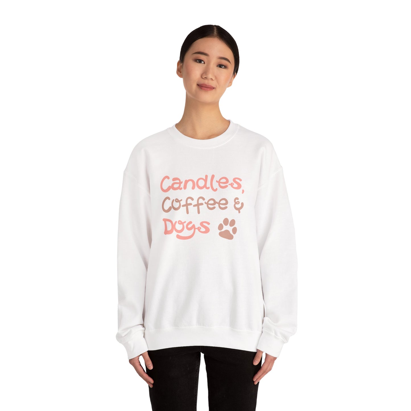 Candles, Coffee & Dogs Crewneck Sweatshirt 🕯️☕🐶