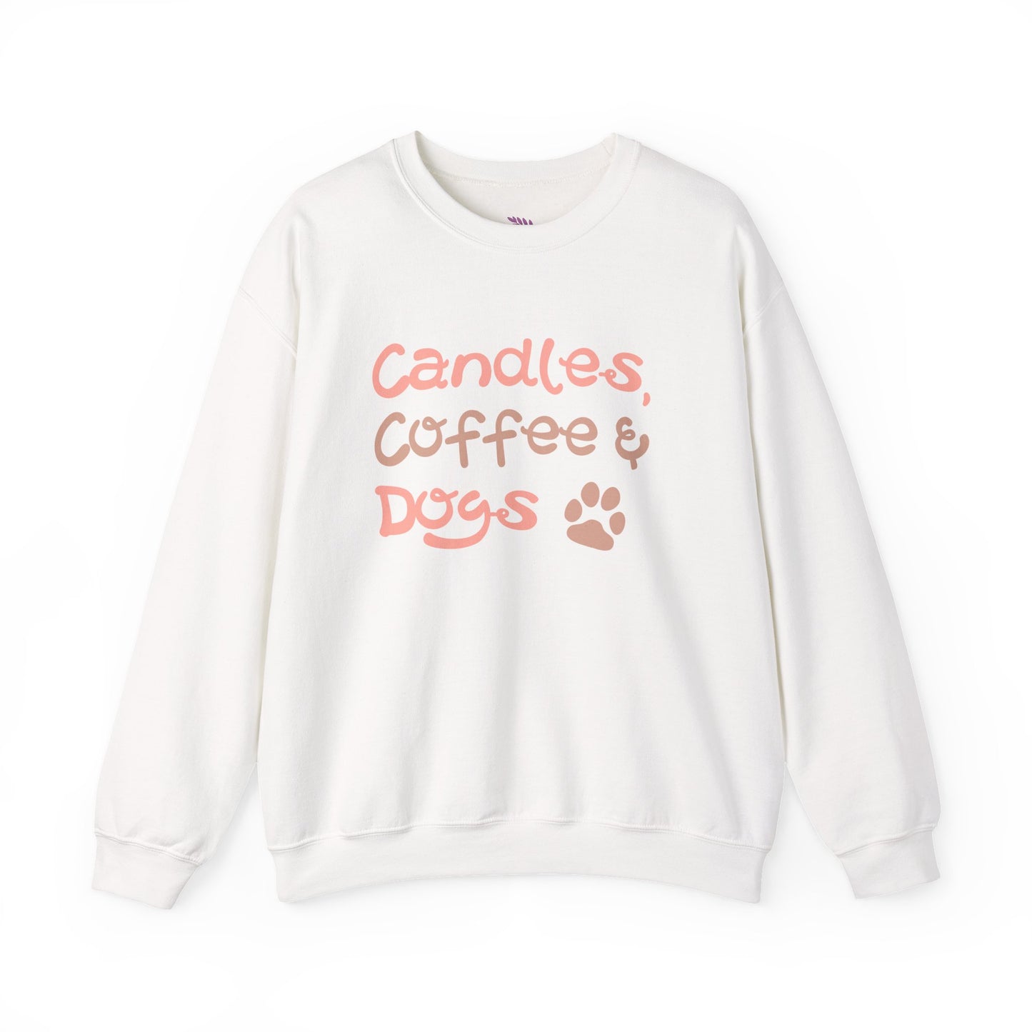 Candles, Coffee & Dogs Crewneck Sweatshirt 🕯️☕🐶