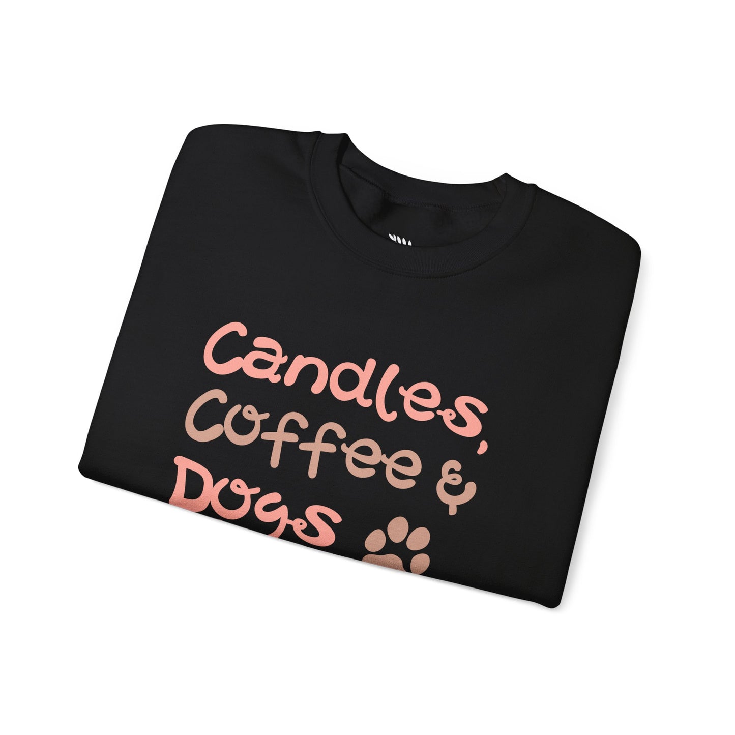 Candles, Coffee & Dogs Crewneck Sweatshirt 🕯️☕🐶