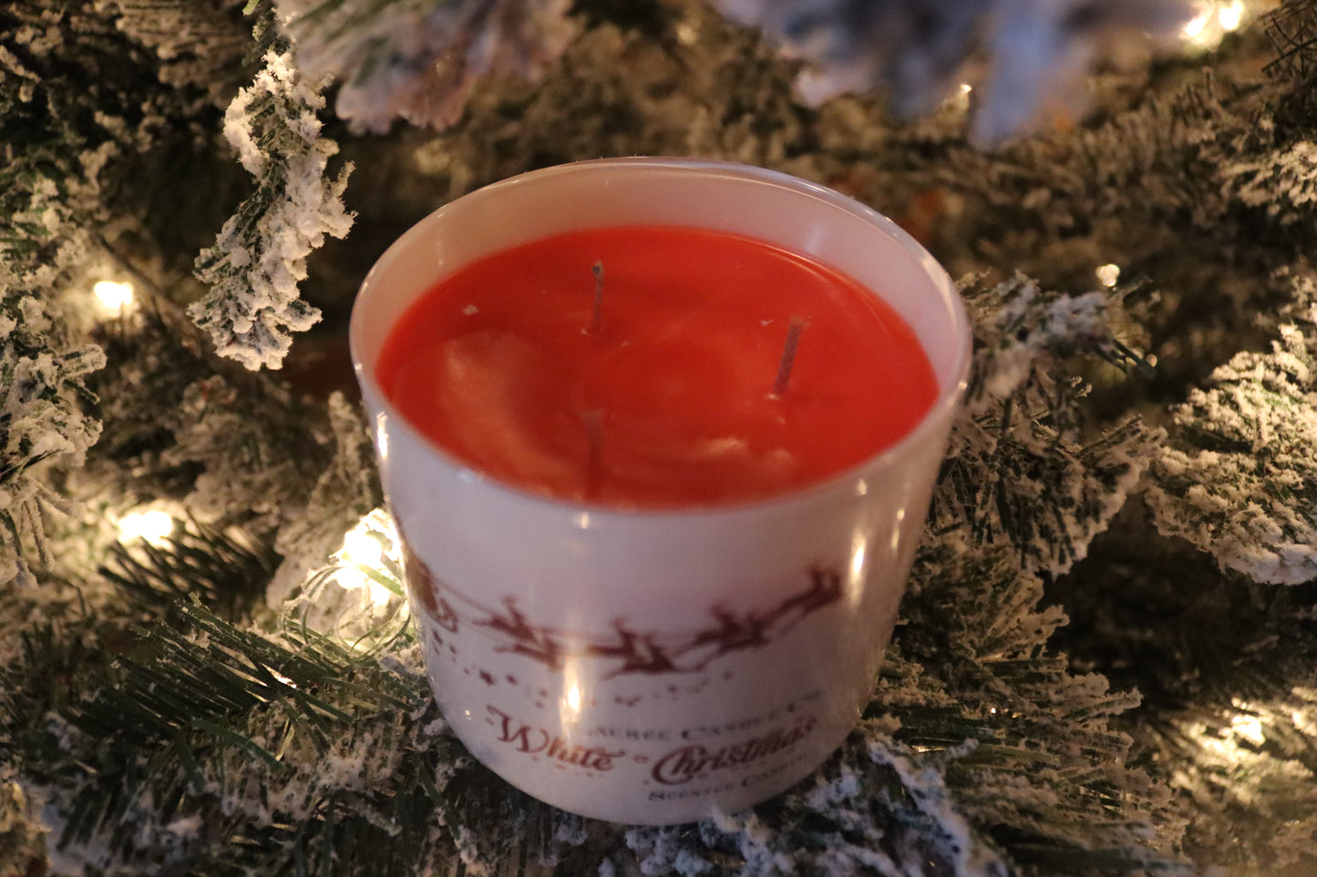 White Christmas 3 Wick Candle - 17 Oz Soy Blended Candle