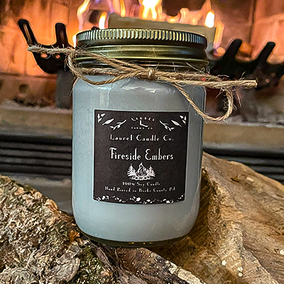 Fireside Embers - 12 Oz 100% Pure Soy Wax