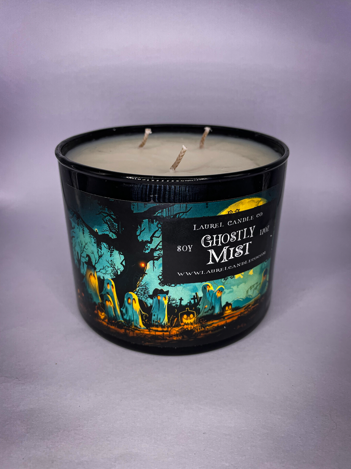 Ghostly Mist - 3 Wick Soy Candle