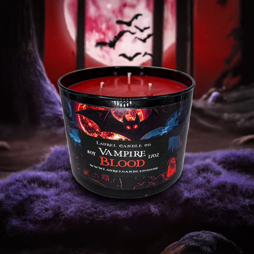 BUNDLE & SAVE - 4 Halloween Themed Scented Candle Collection - 17 oz 3 Wick Soy Candles