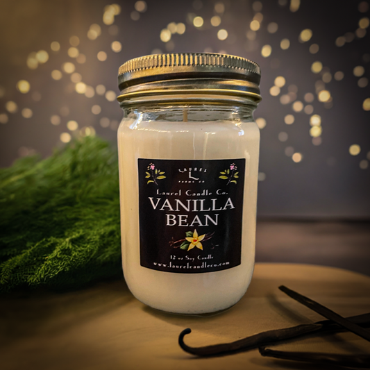 Vanilla Bean - 12 Oz 100% Pure Soy Wax