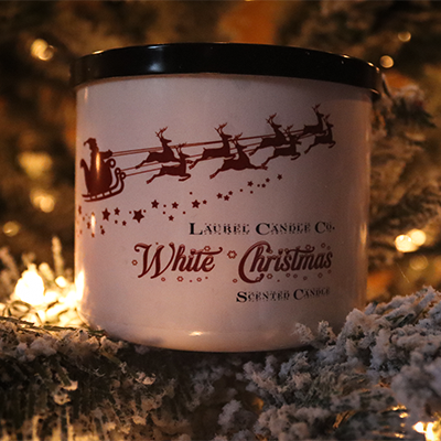 White Christmas 3 Wick Candle - 17 Oz Soy Blended Candle